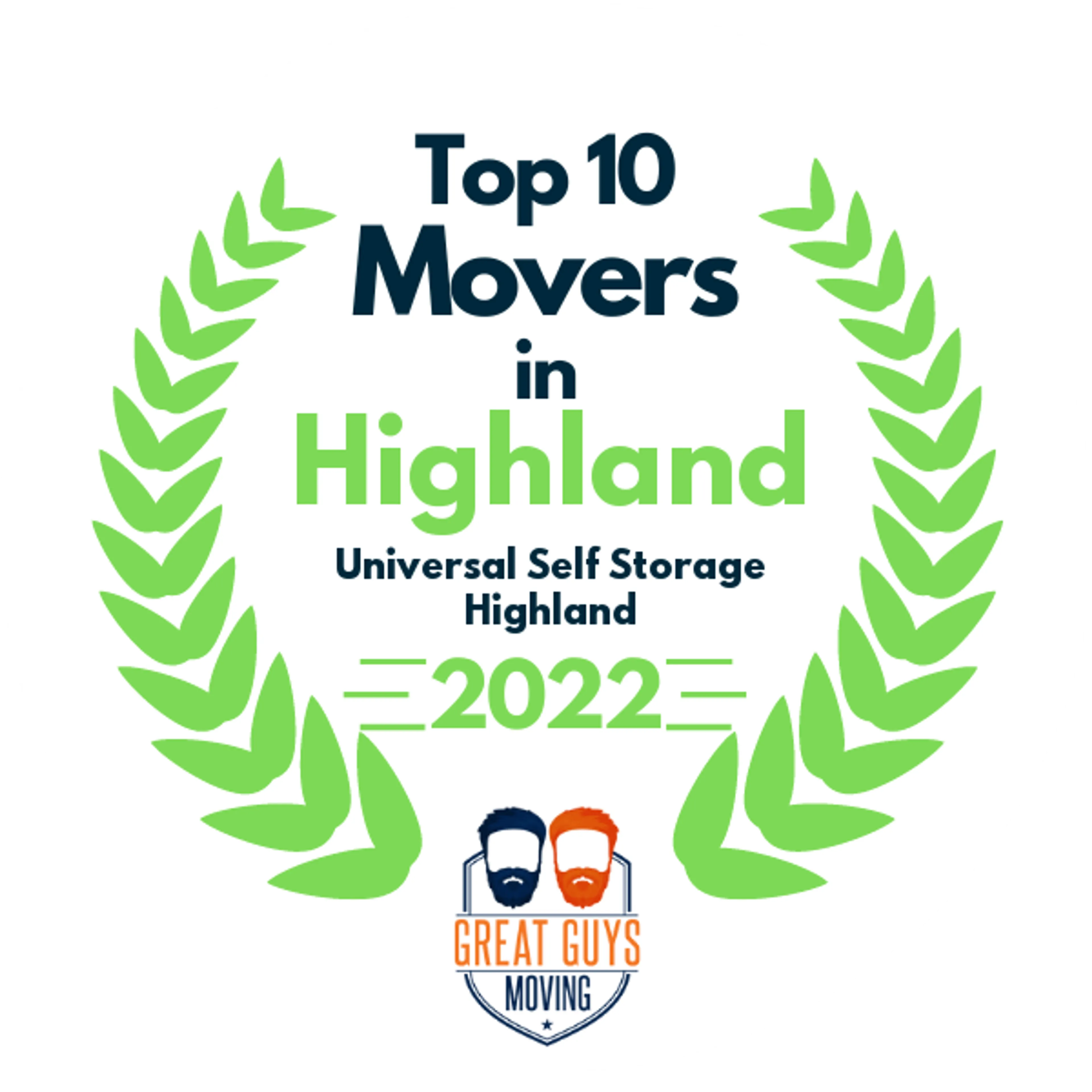Top 10 Movers in Highland, CA 2022 award