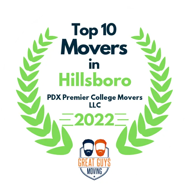 Top 10 Movers in Portland, OR 2022 award