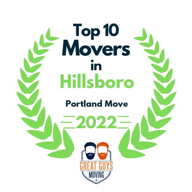 Top 10 Movers in Portland, OR 2022 award