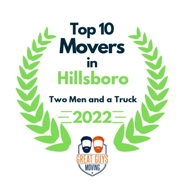 Top 10 Movers in Portland, OR 2022 award