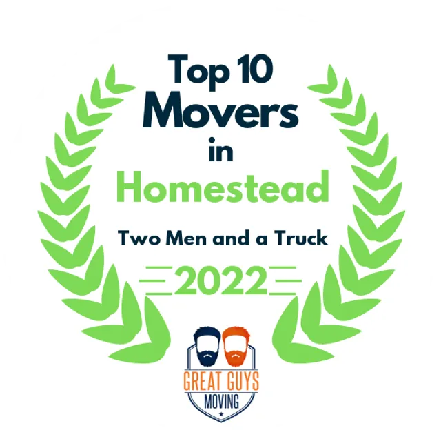 Top 10 Movers in Miami, FL 2022 award