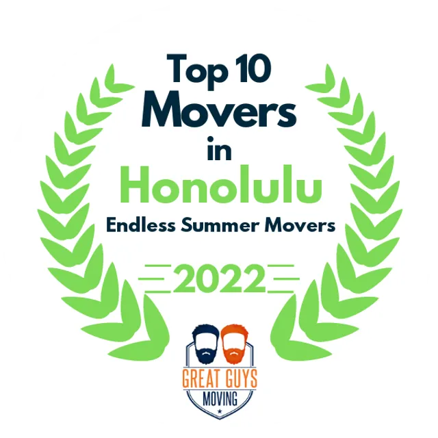 Top 10 Movers in Honolulu, HI 2022 award