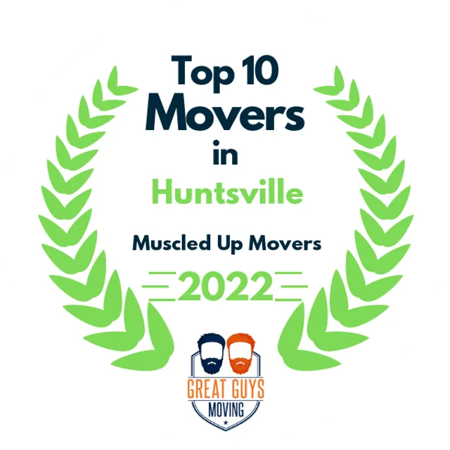 Top 10 Movers in Huntsville, AL 2022 award