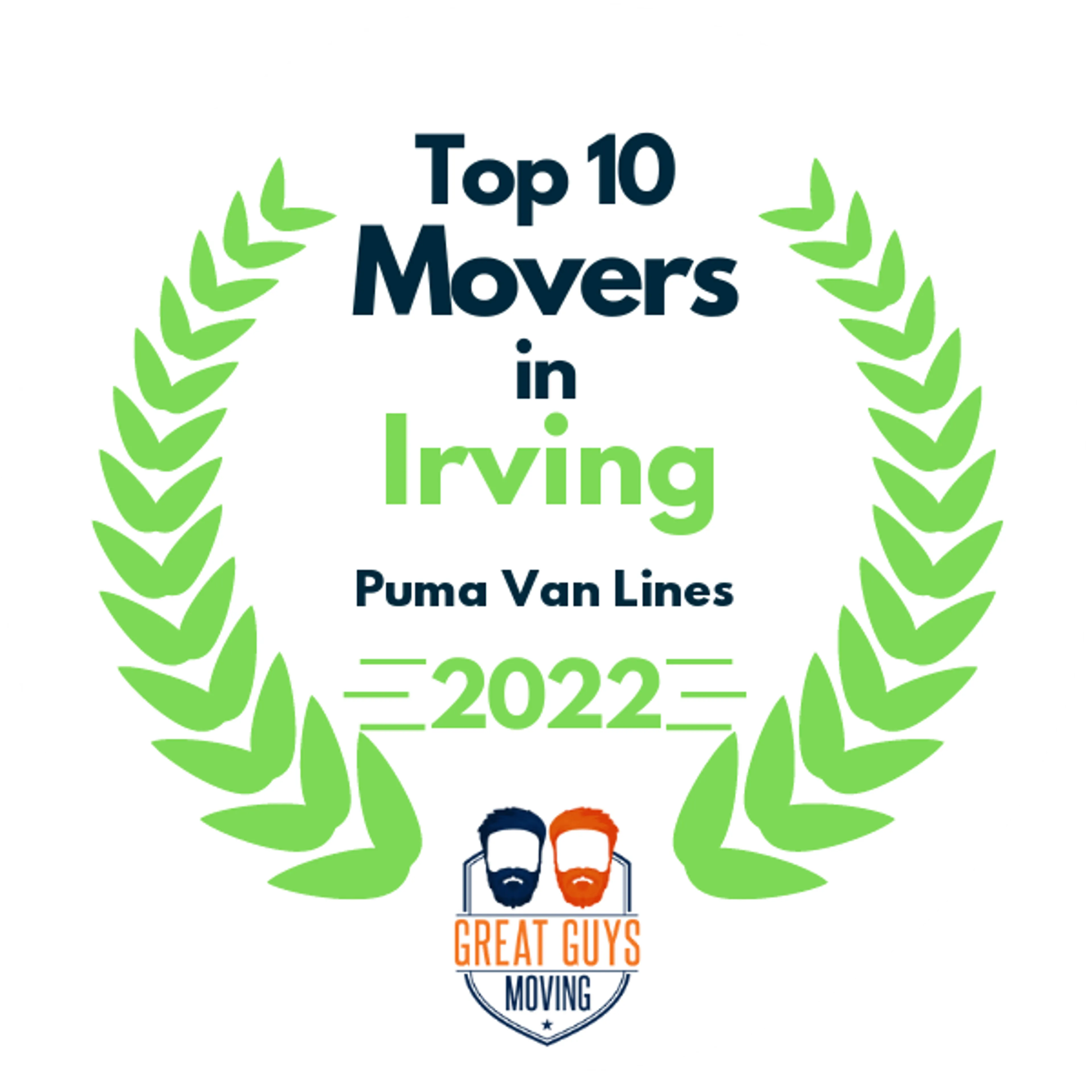 Top 10 Movers in Dallas, TX 2022 award