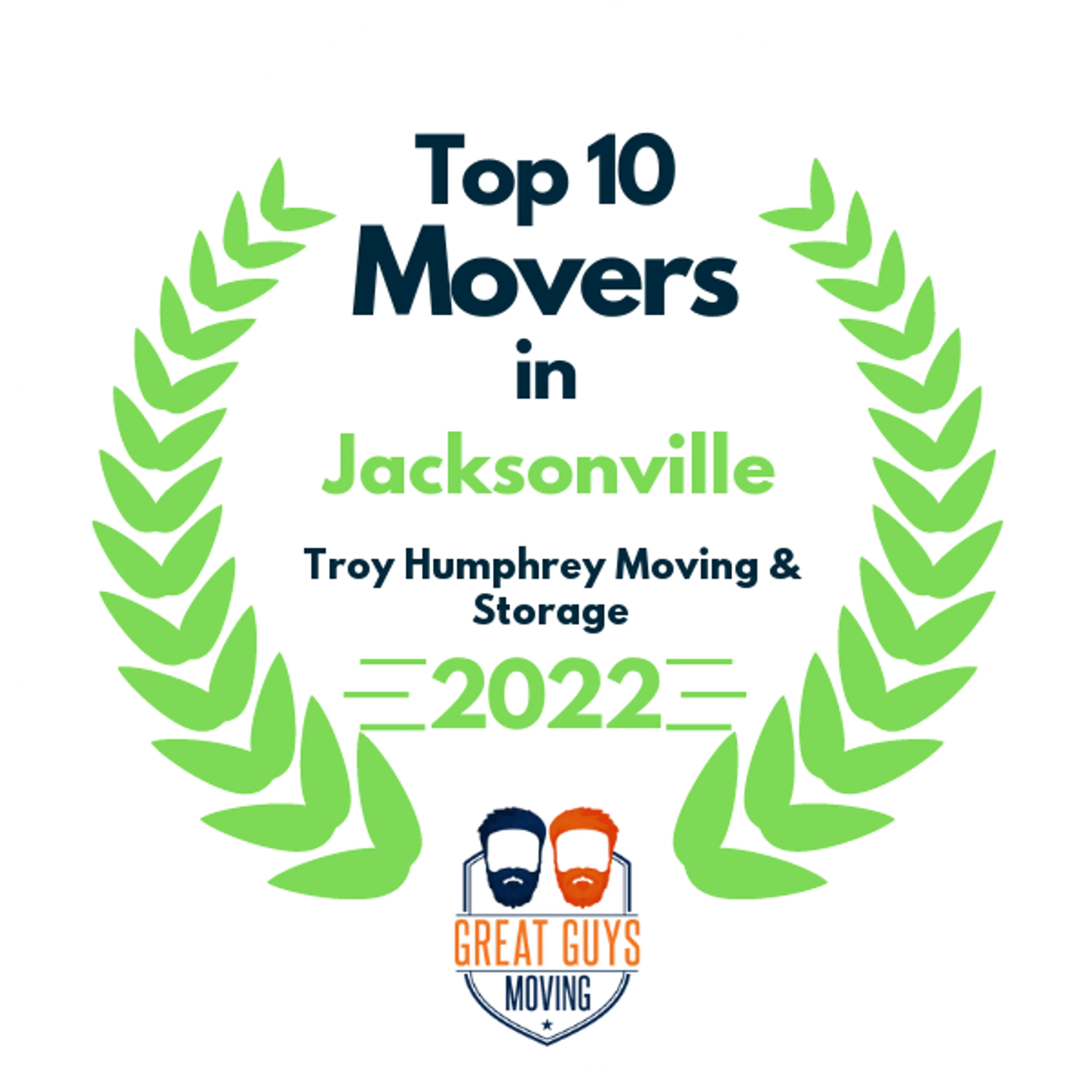 Top 10 Movers in Jacksonville, NC 2022 award