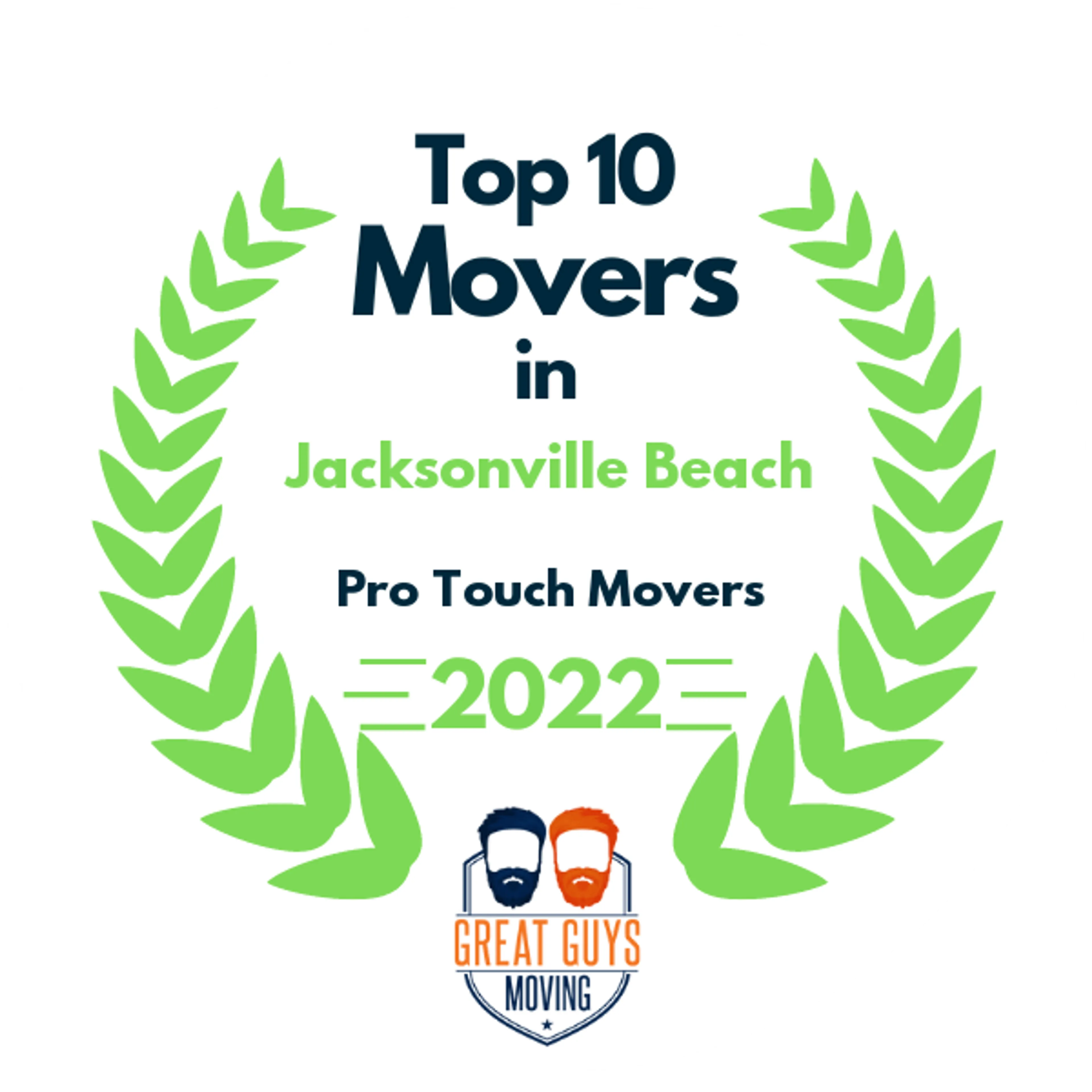 Top 10 Movers in Jacksonville, FL 2022 award