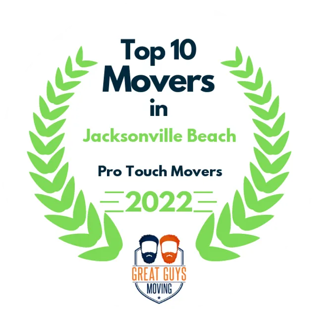 Top 10 Movers in Jacksonville, FL 2022 award