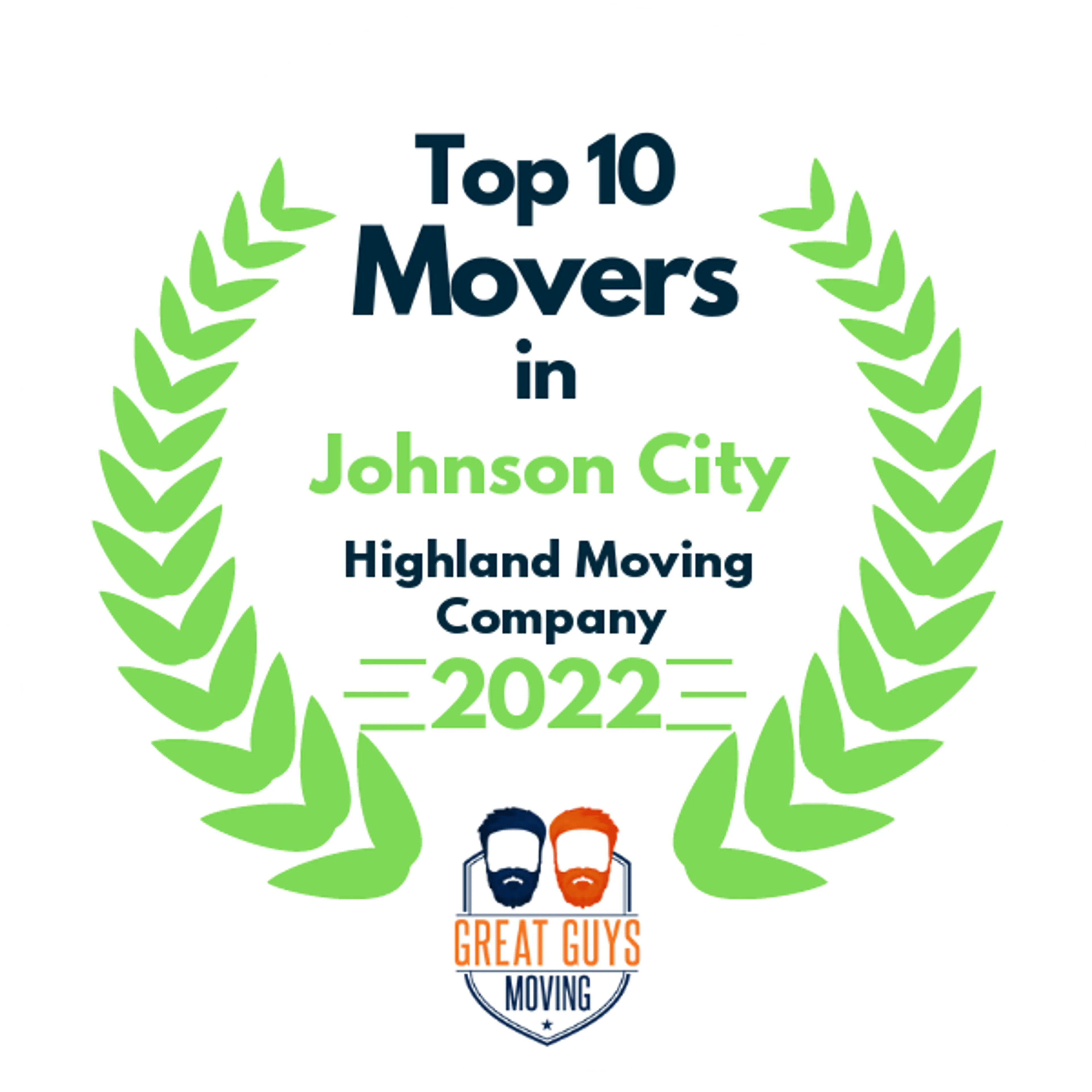 Top 10 Movers in Johnson City, TN 2022 award