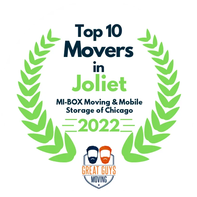 Top 10 Movers in Joliet, IL 2022 award