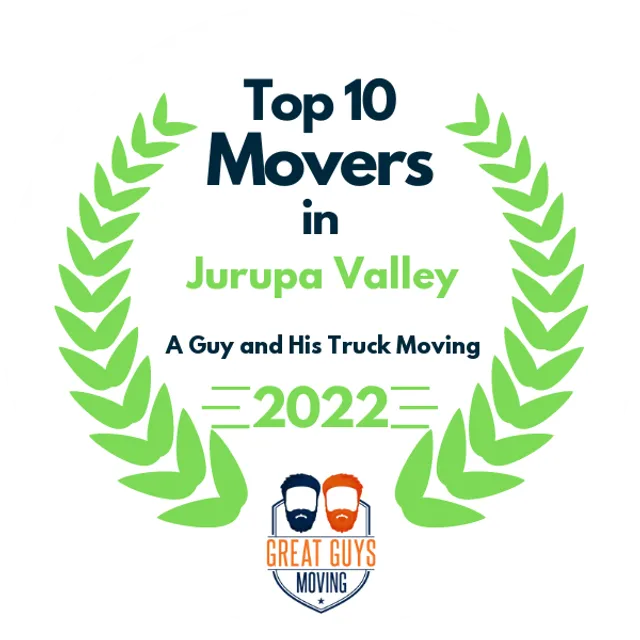 Top 10 Movers in Riverside, CA 2022 award