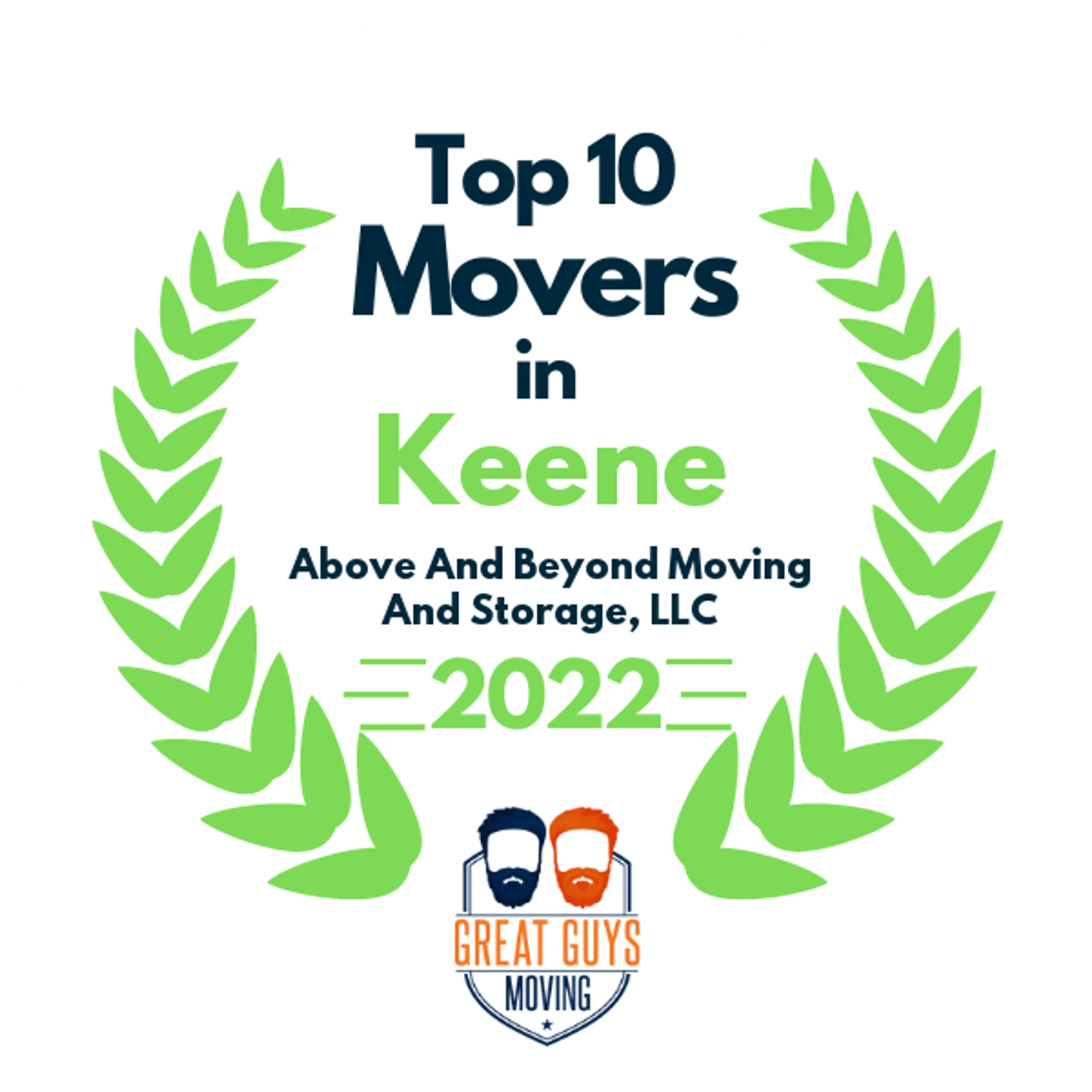 Top 10 Movers in Manchester, NH 2022 award