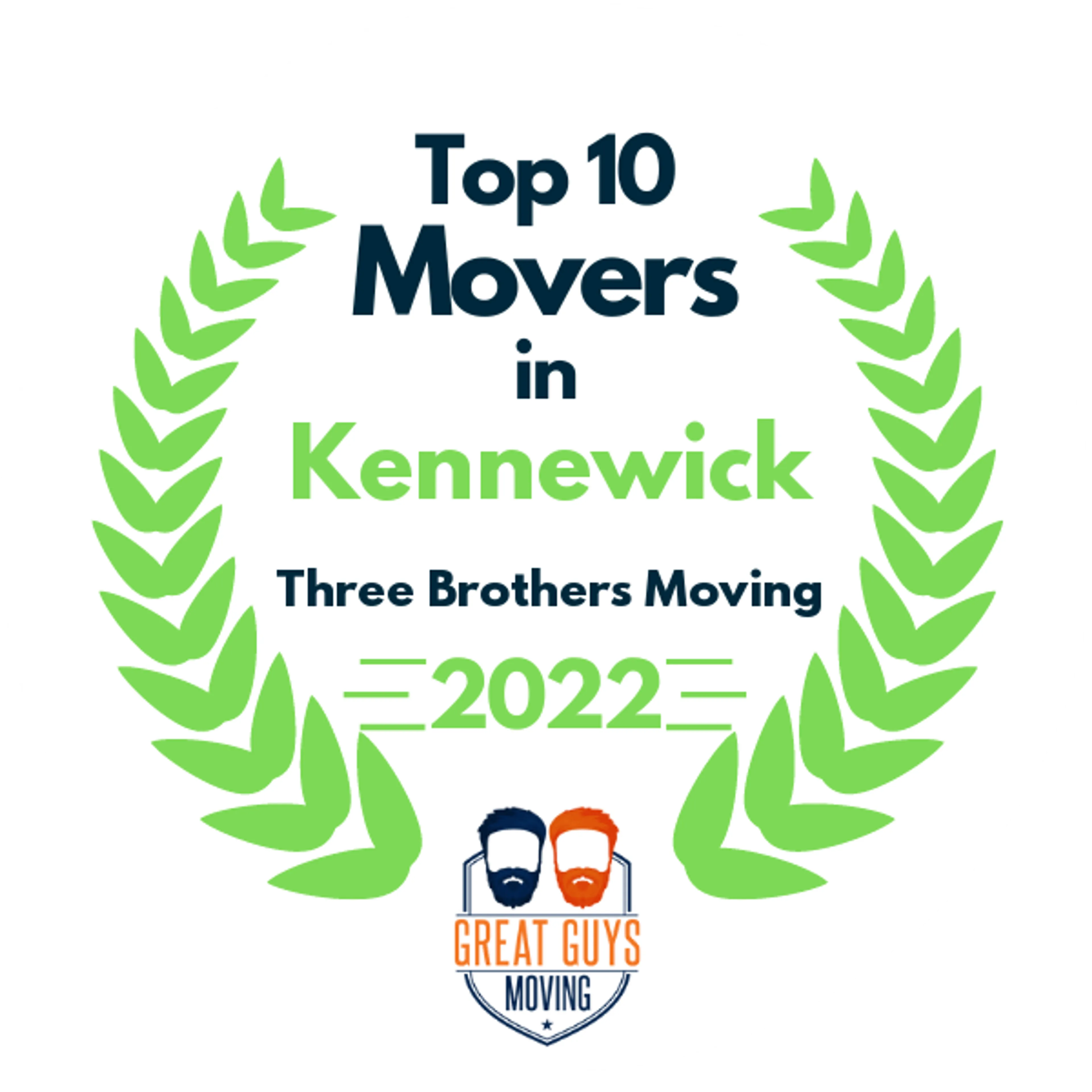 Top 10 Movers in Kennewick, WA 2022 award