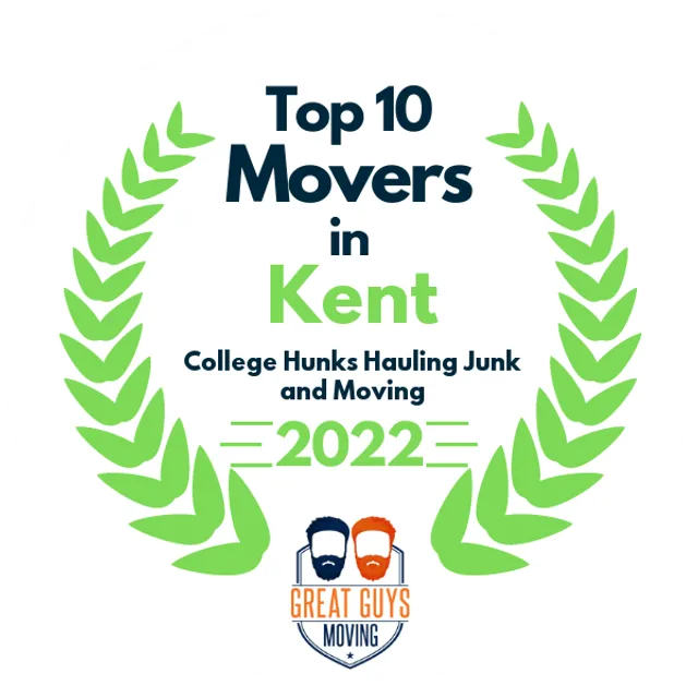 Top 10 Movers in Kent, WA 2022 award