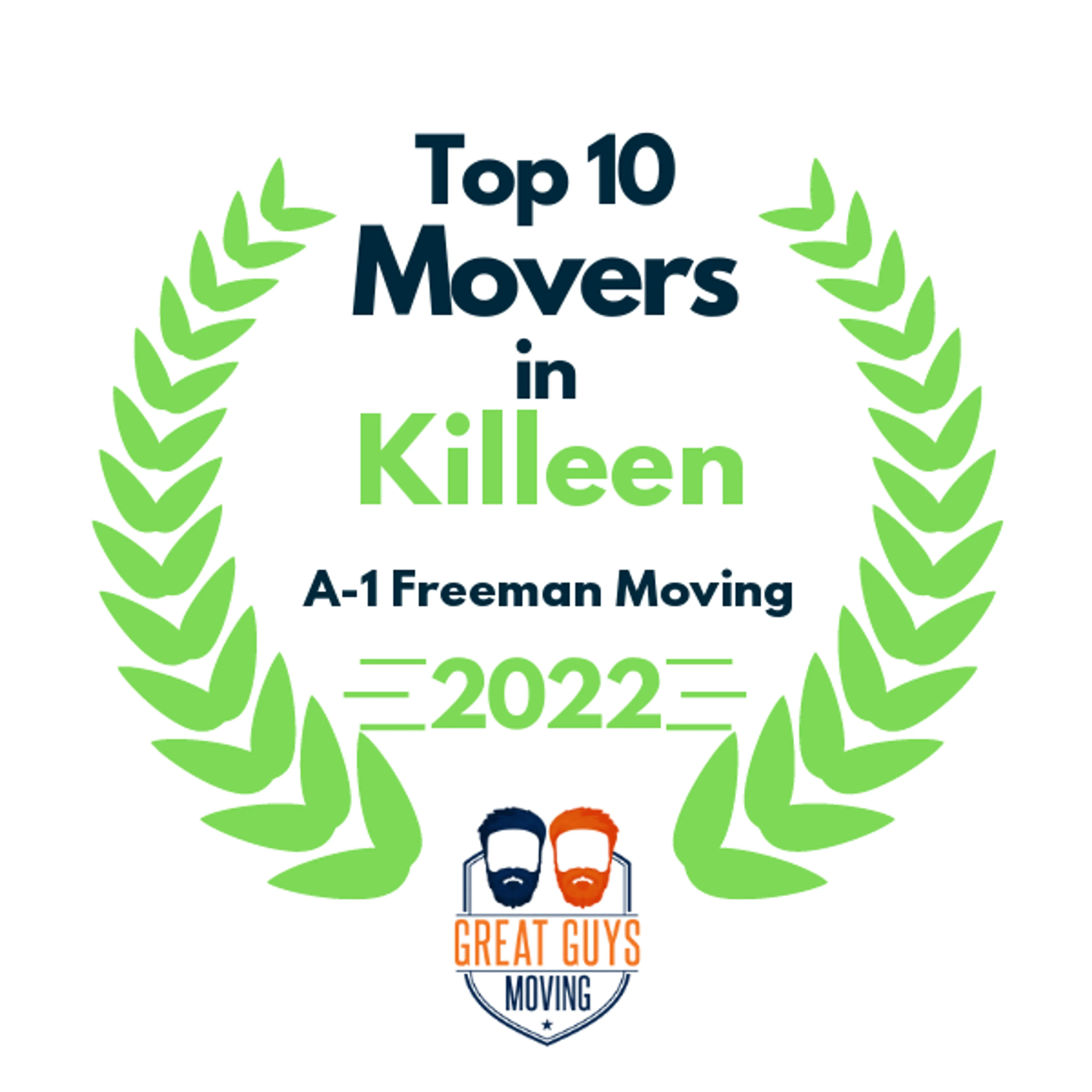 Top 10 Movers in Killeen, TX 2022 award