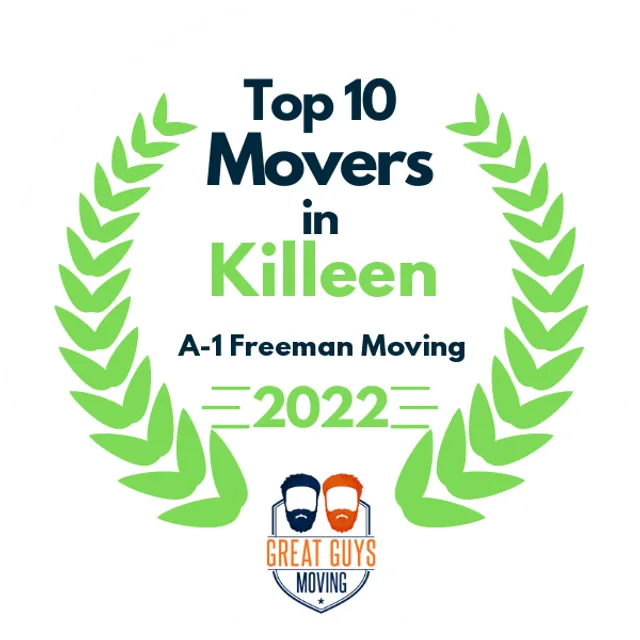 Top 10 Movers in Killeen, TX 2022 award