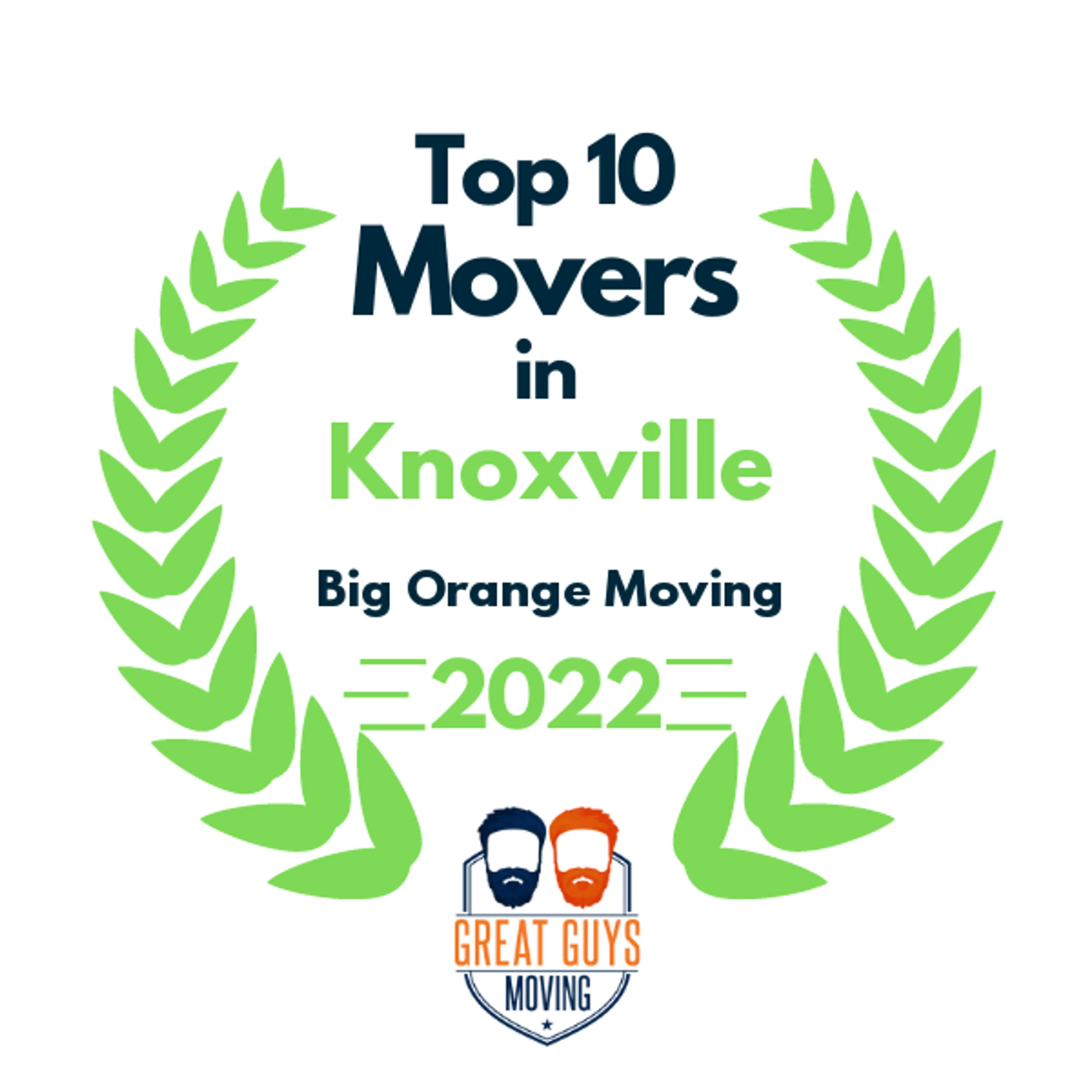 Top 10 Movers in Knoxville, TN 2022 award