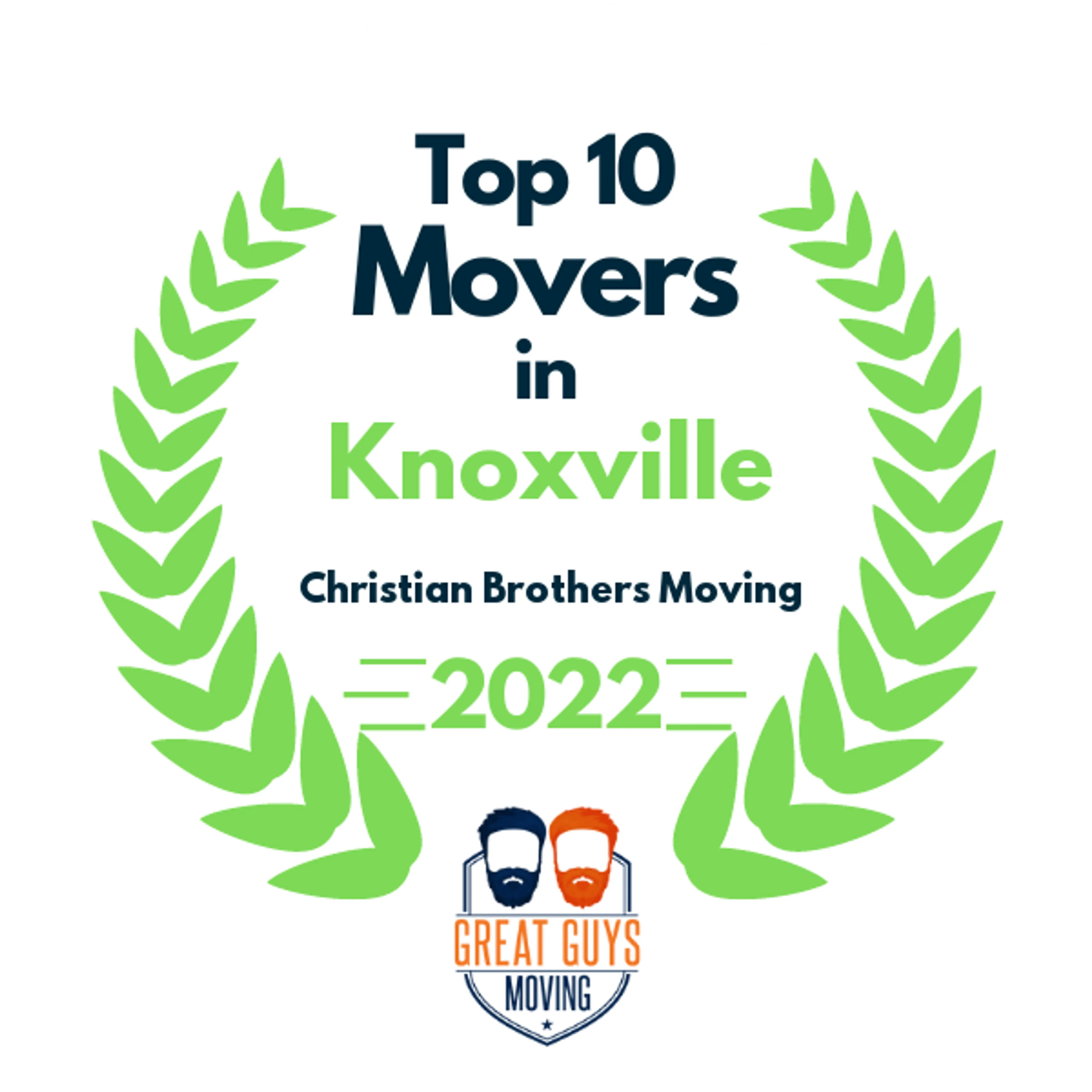 Top 10 Movers in Morristown, TN 2022 award