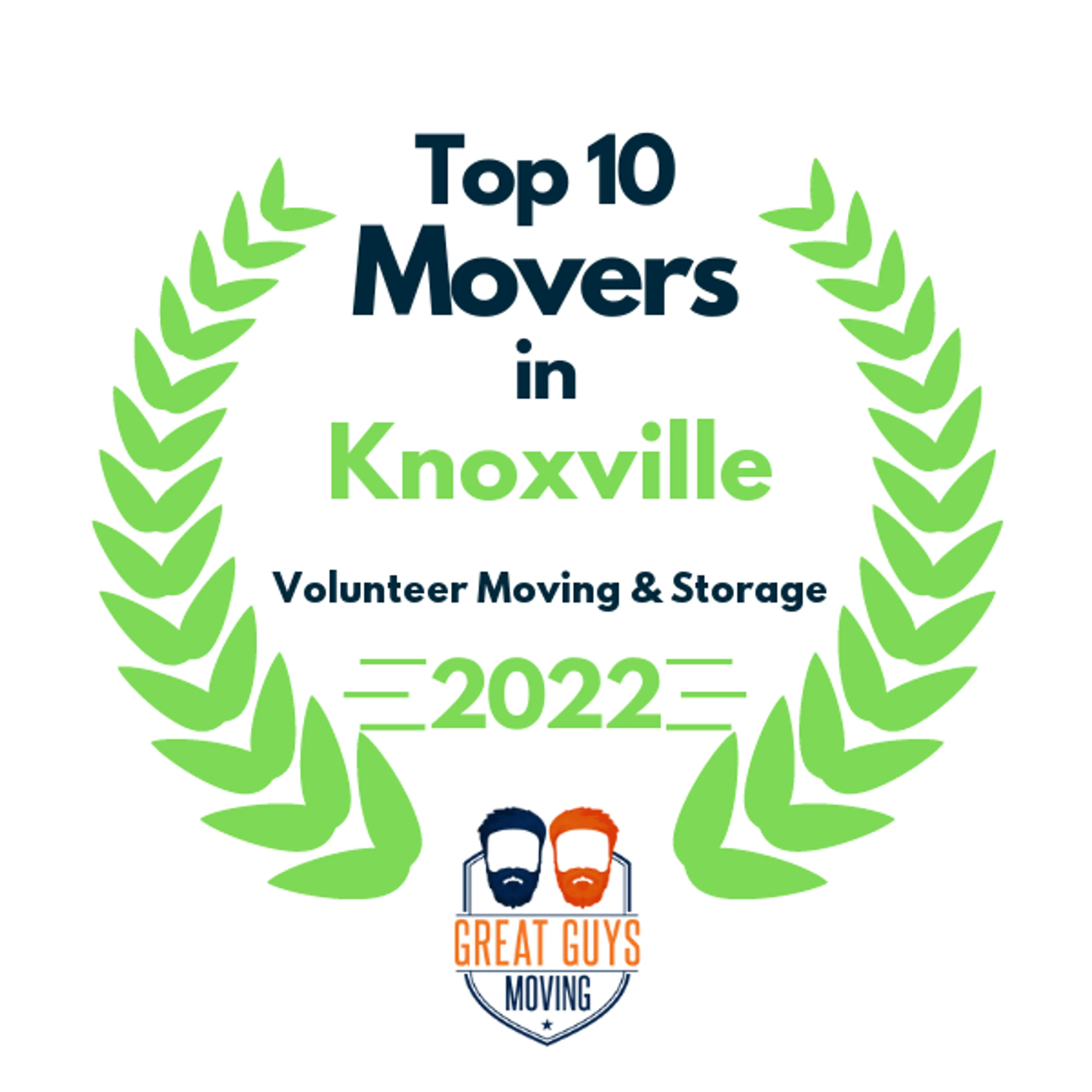 Top 10 Movers in Knoxville, TN 2022 award