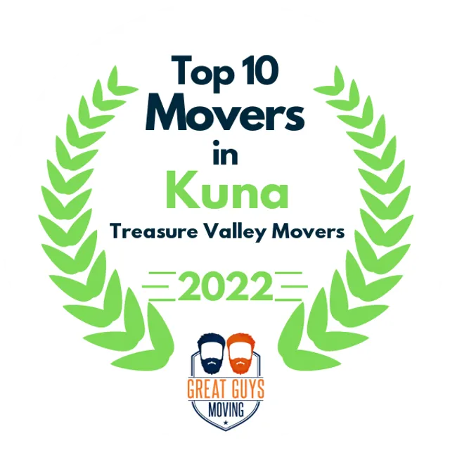 Top 10 Movers in Boise, ID 2022 award