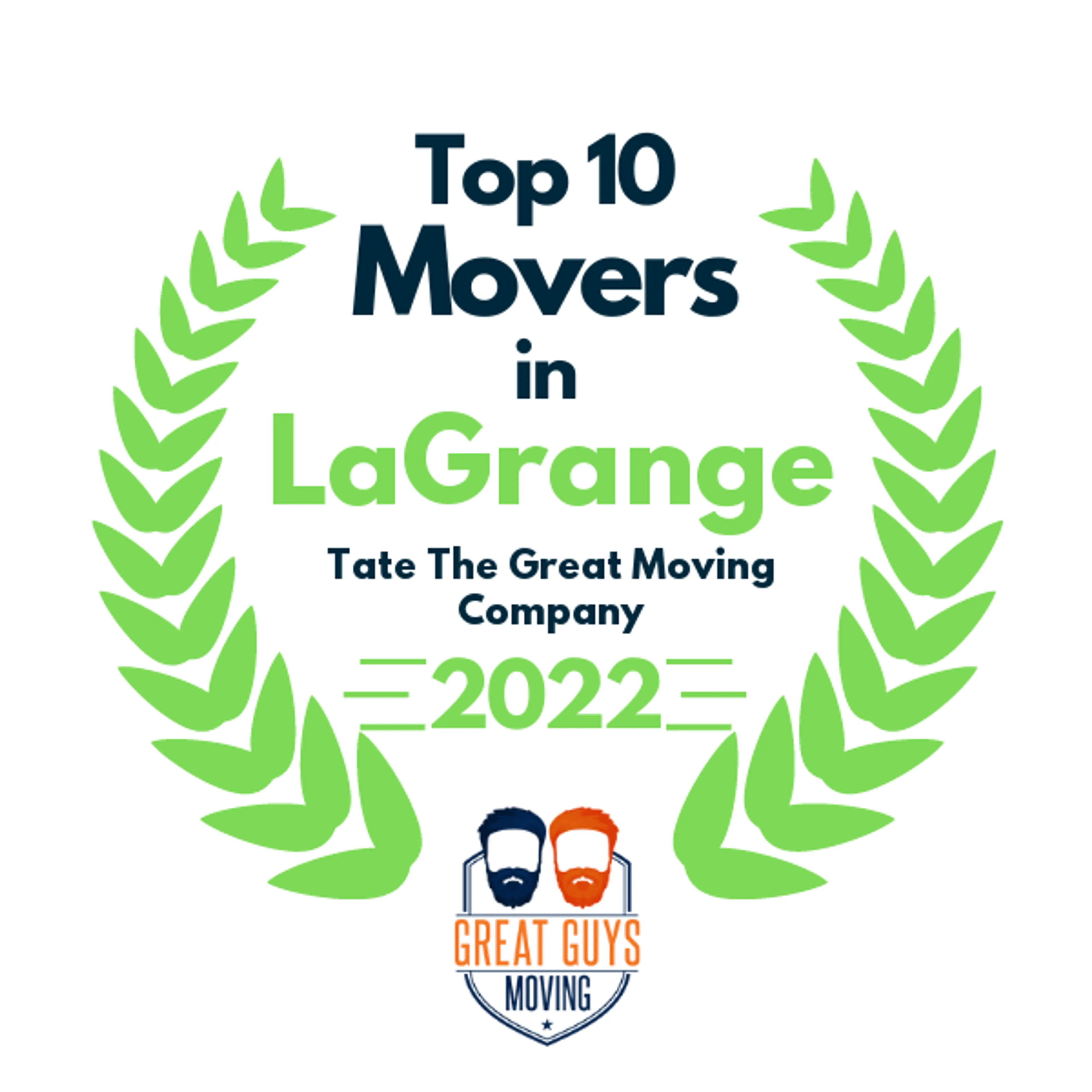 Top 10 Movers in Peachtree City, GA 2022 award