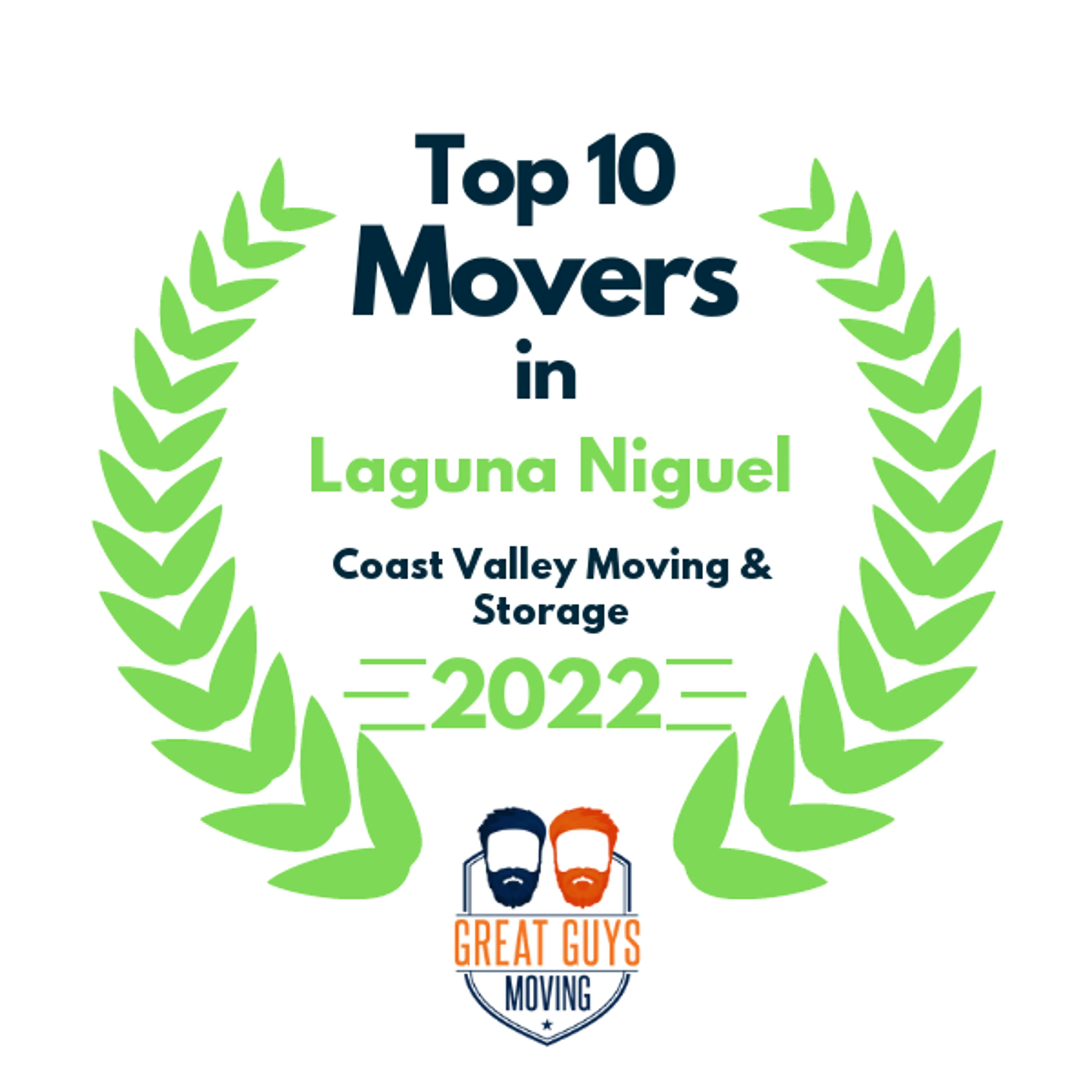 Top 10 Movers in Ontario, CA 2022 award