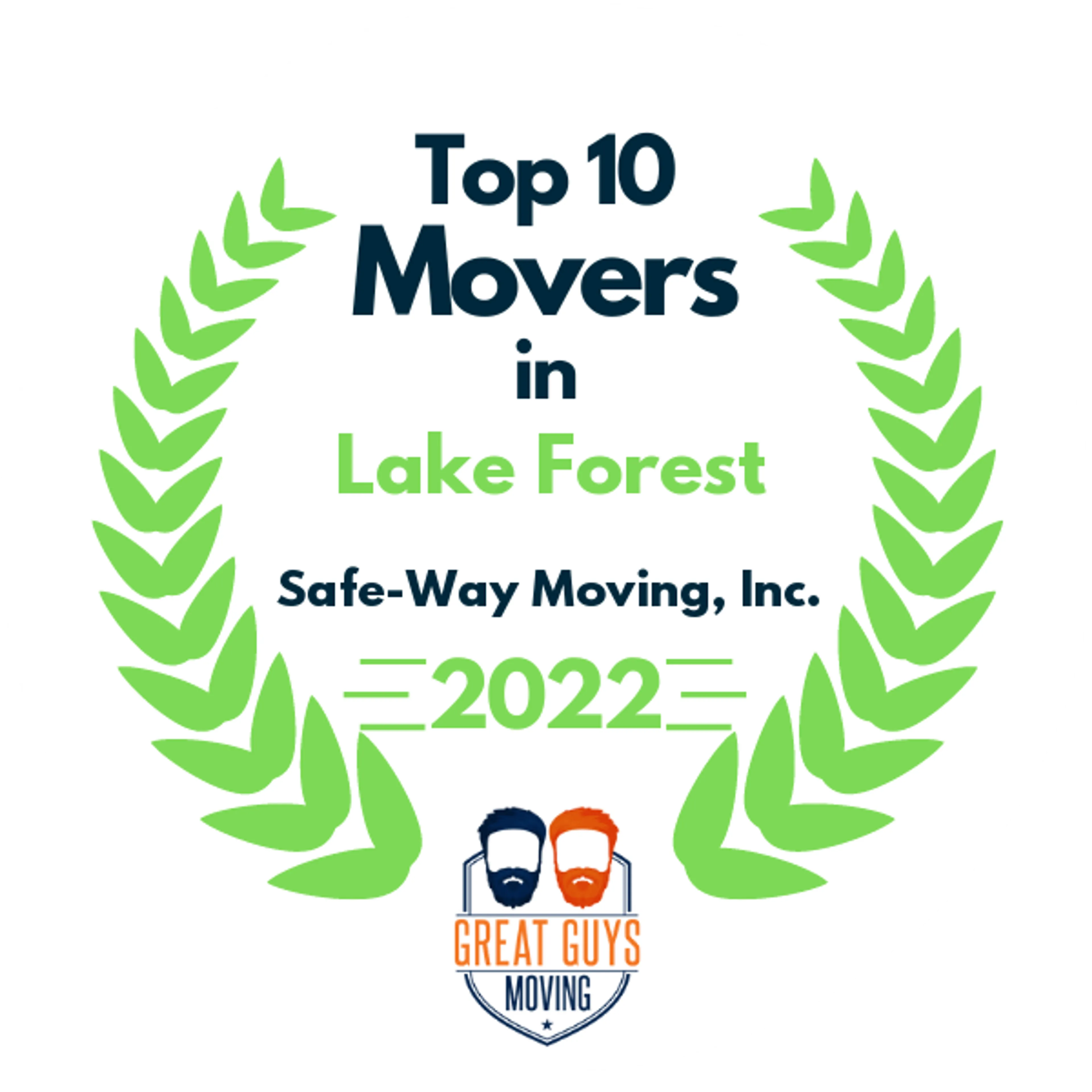 Top 10 Movers in Anaheim, CA 2022 award