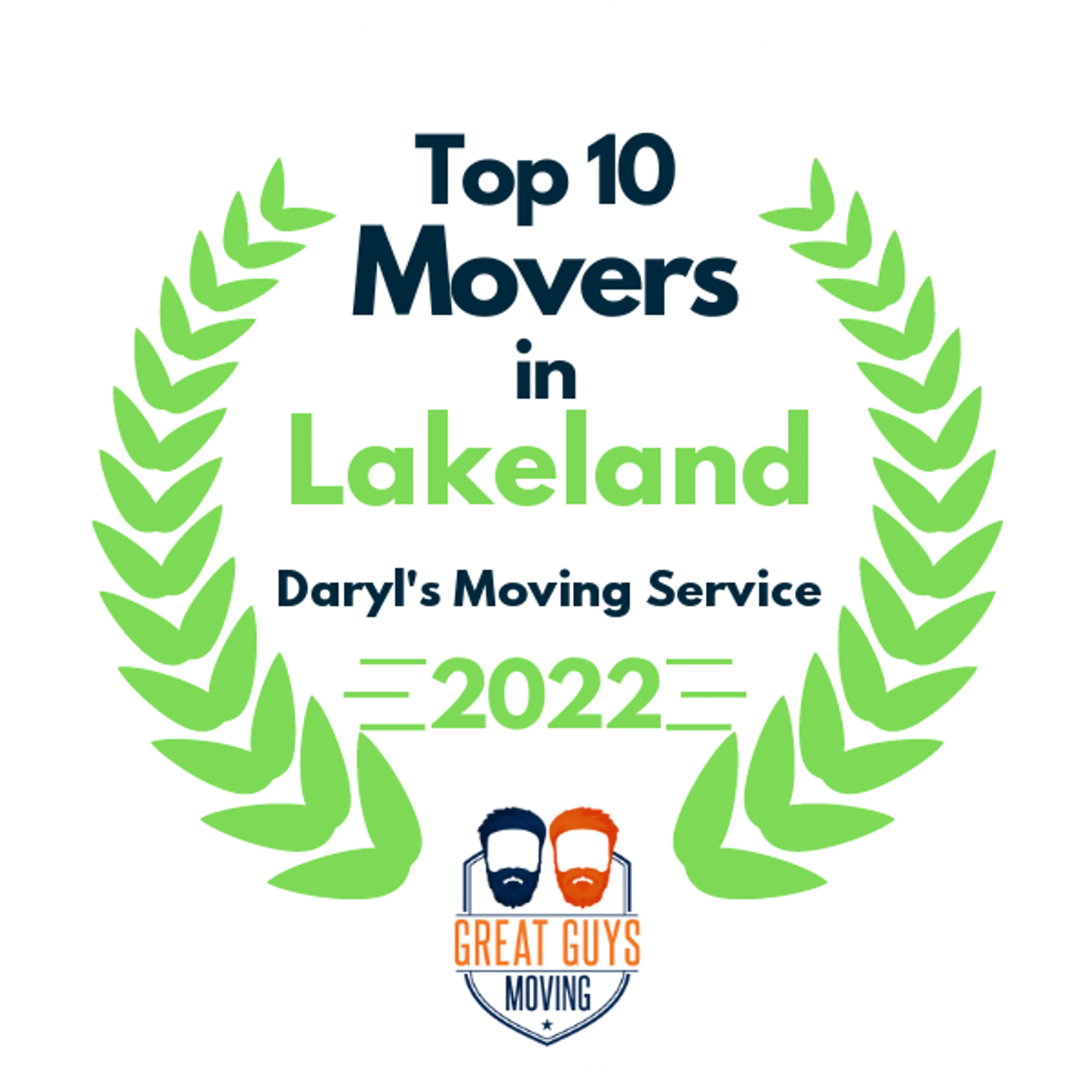 Top 10 Movers in Lakeland, FL 2022 award
