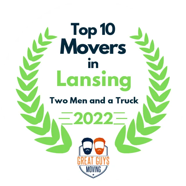 Top 10 Movers in Lansing, MI 2022 award