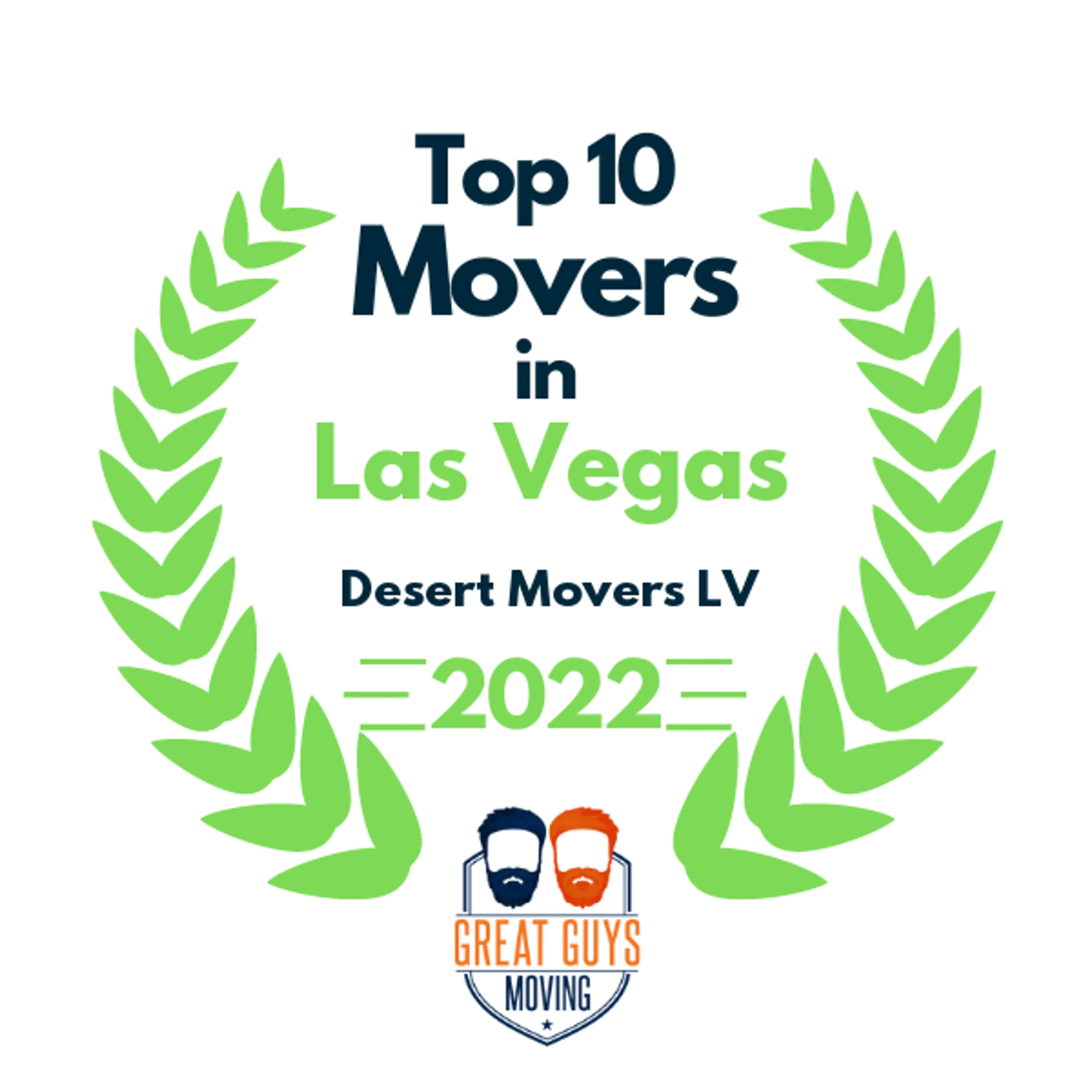 Top 10 Movers in Las Vegas, NV 2022 award
