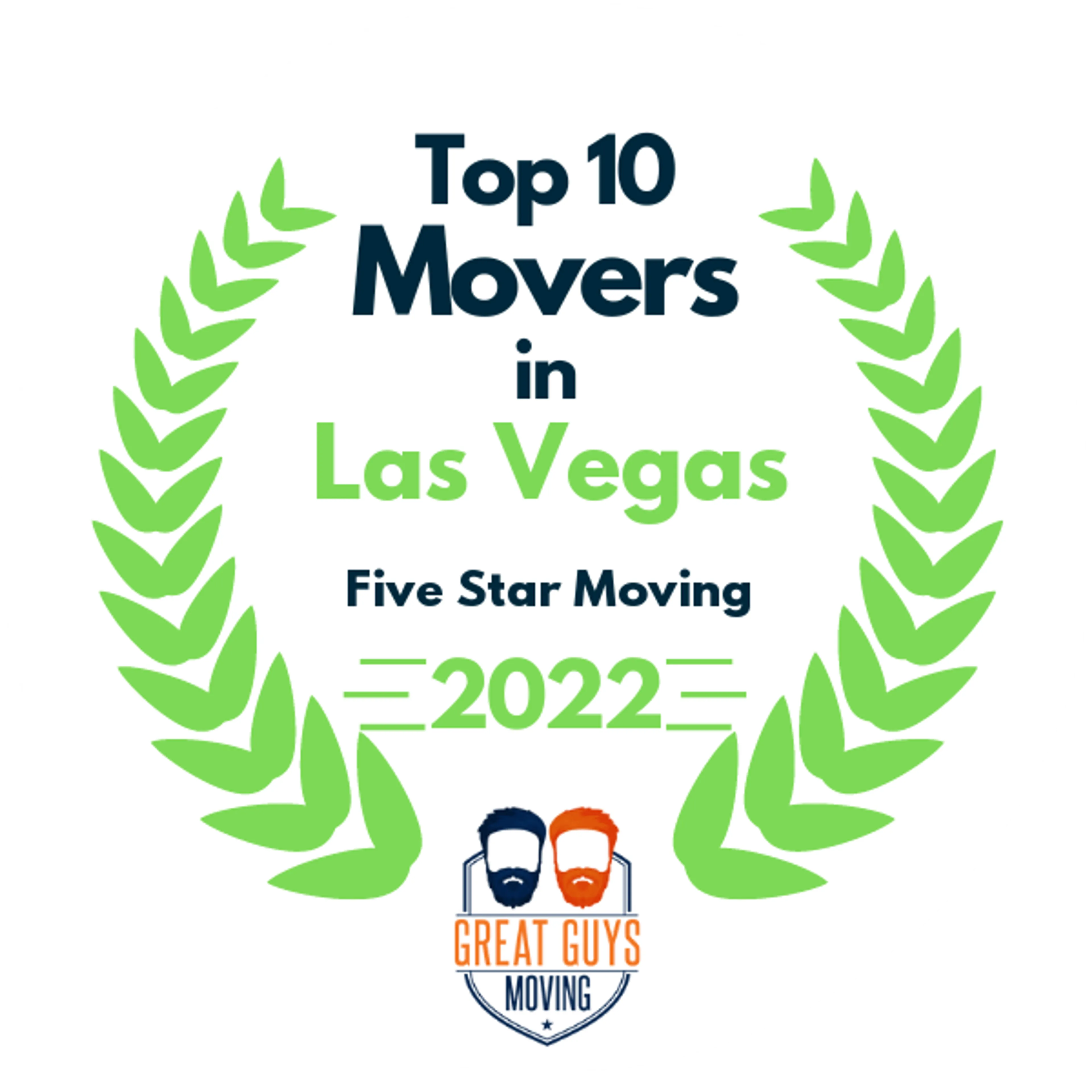Top 10 Movers in Las Vegas, NV 2022 award