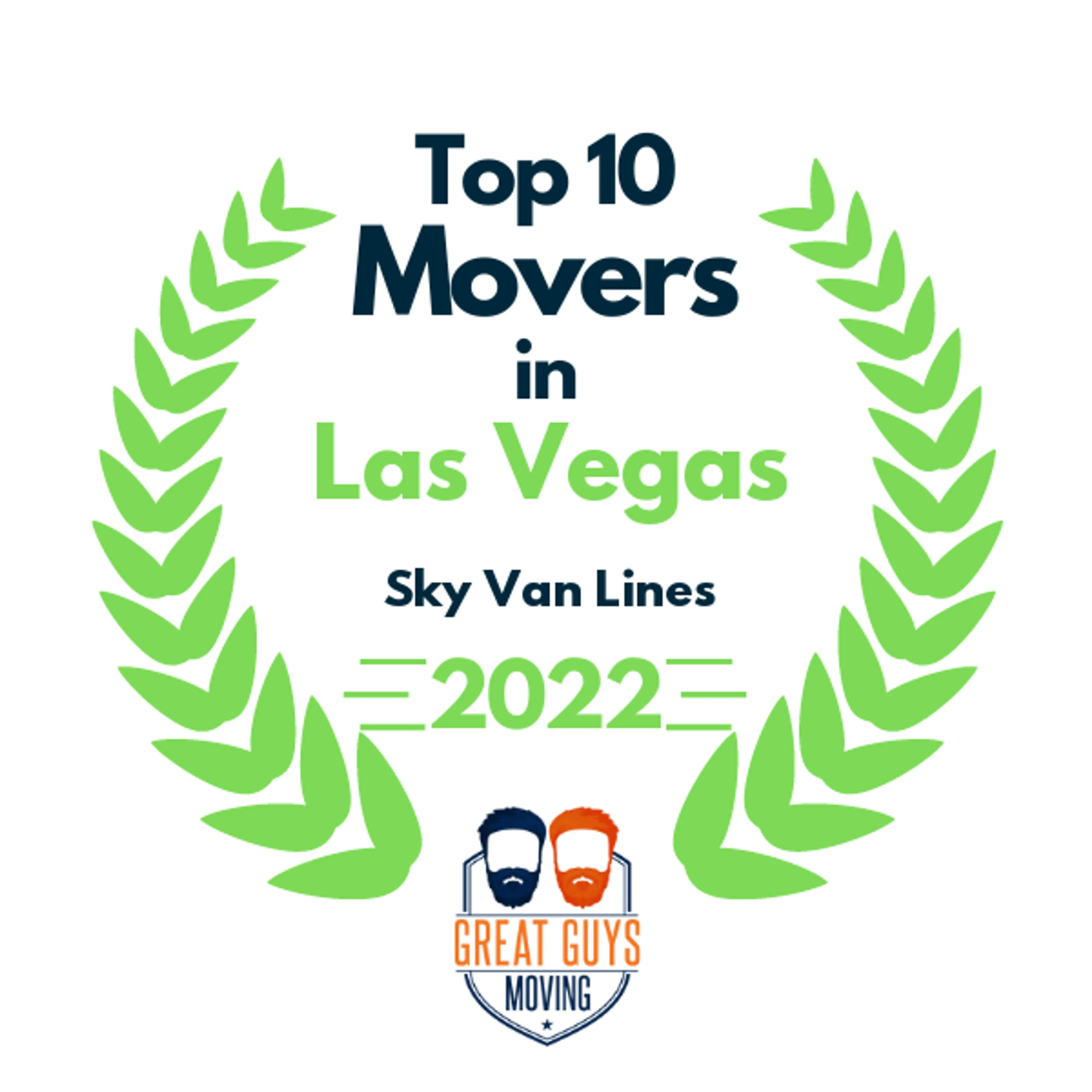 Top 10 Movers in Las Vegas, NV 2022 award