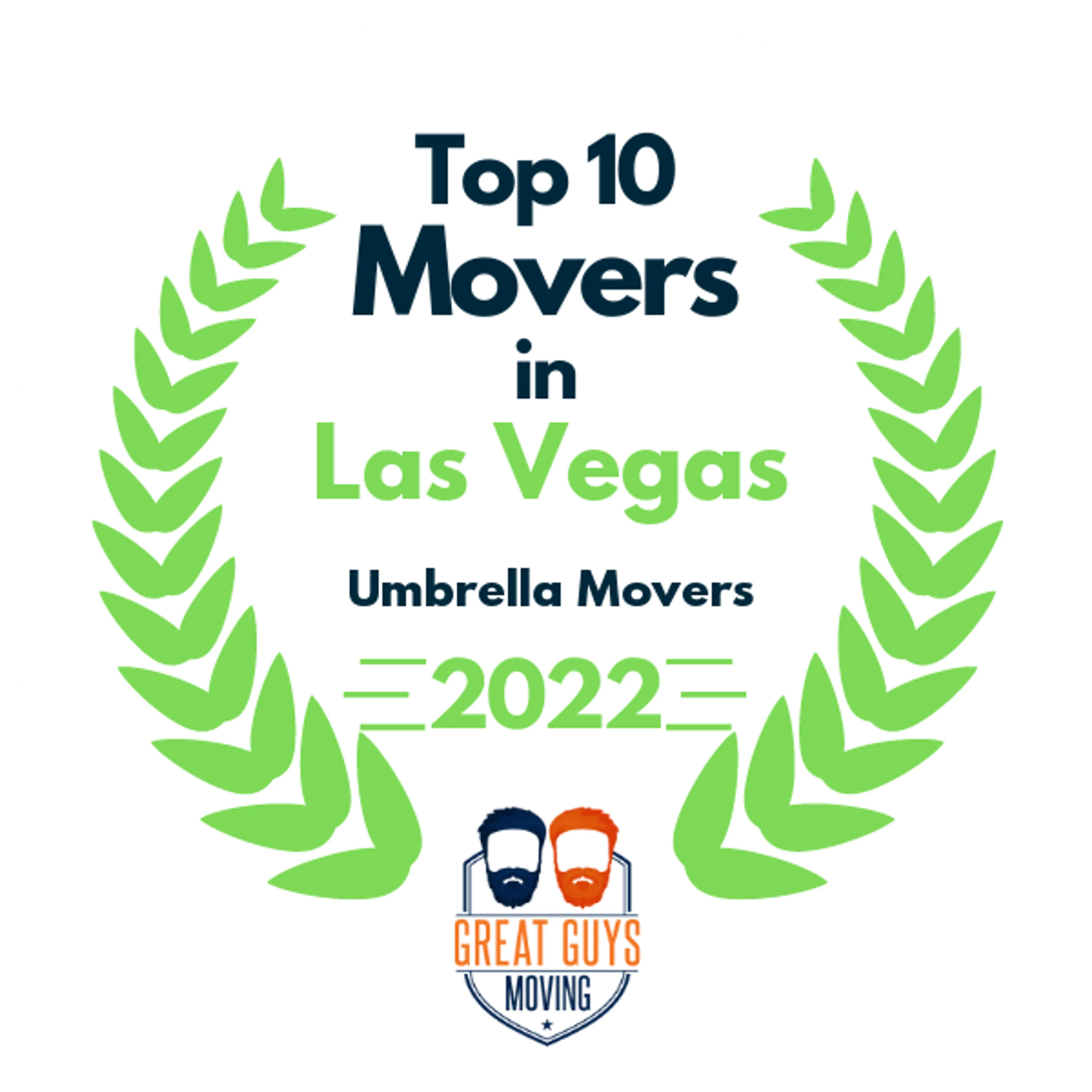 Top 10 Movers in Las Vegas, NV 2022 award