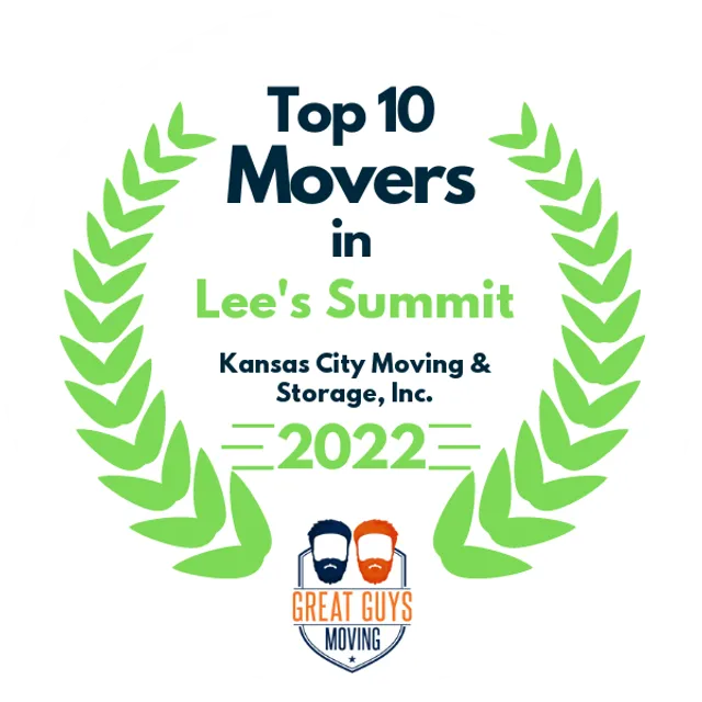 Top 10 Movers in Kansas City, MO 2022 award