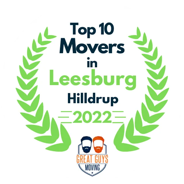 Top 10 Movers in Leesburg, VA 2022 award