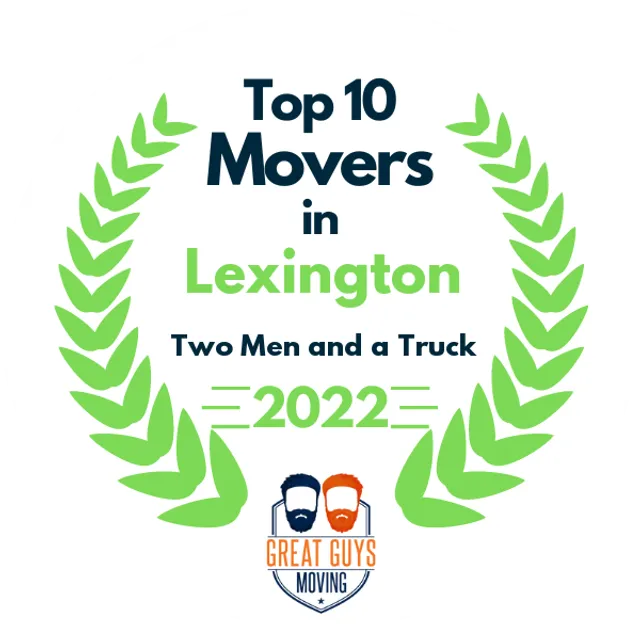 Top 10 Movers in Lexington, KY 2022 award