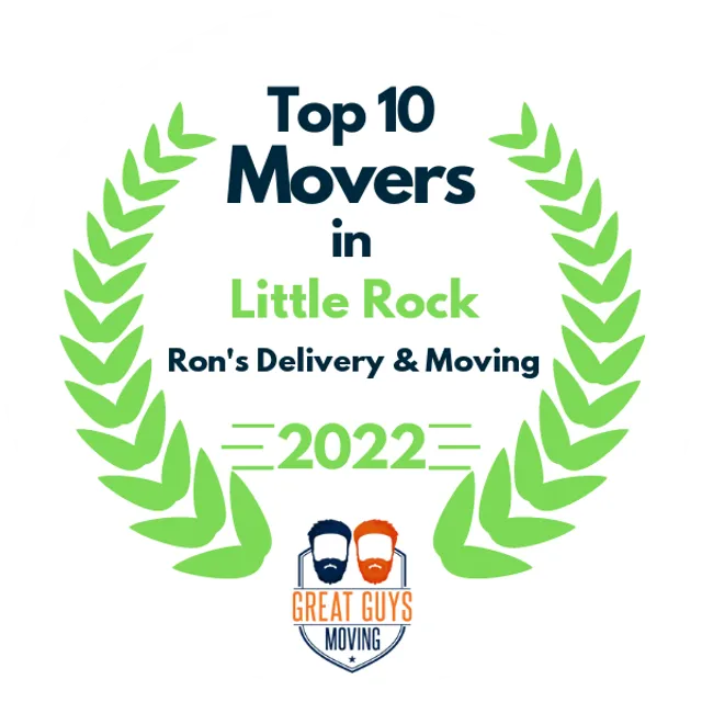 Top 10 Movers in Little Rock, AR 2022 award