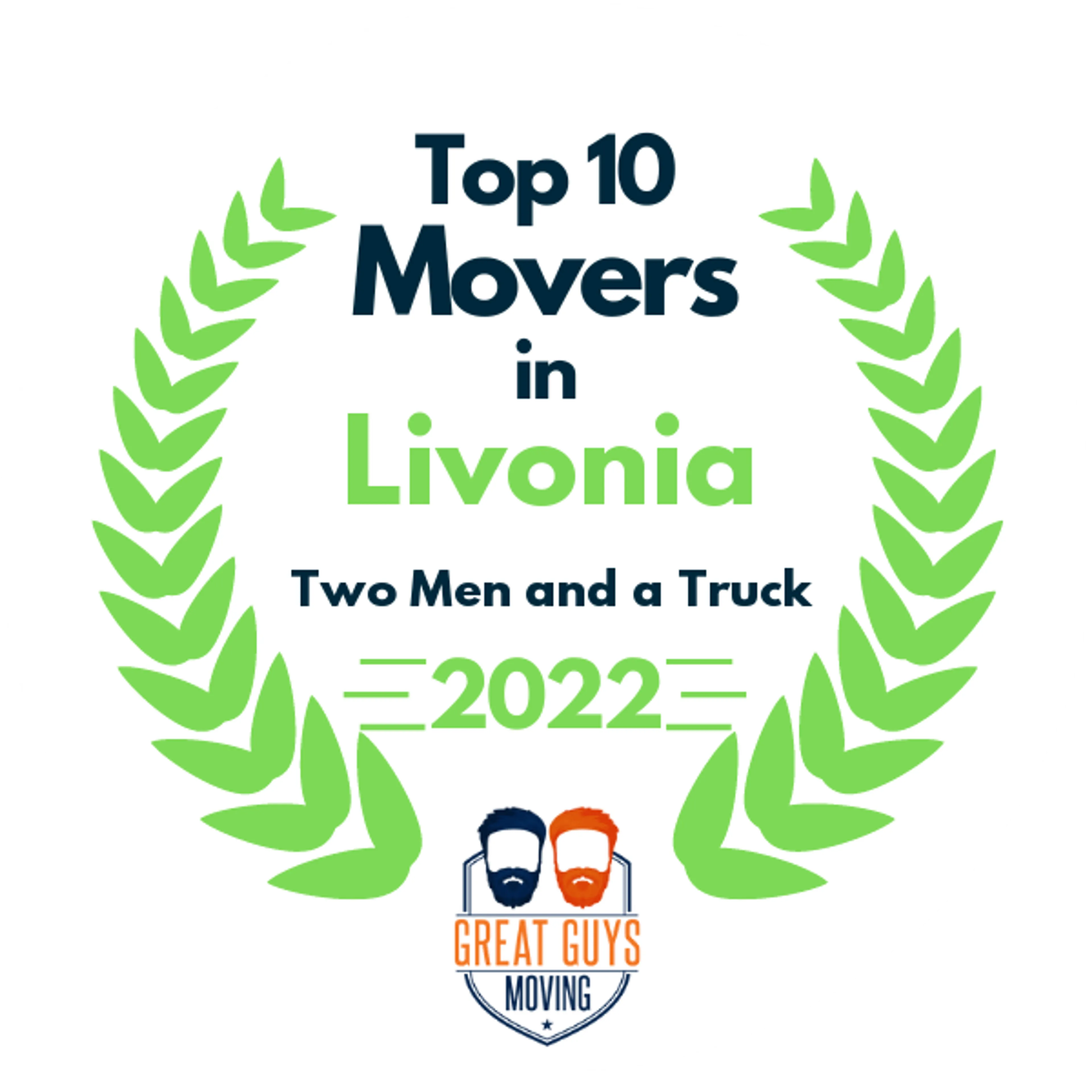 Top 10 Movers in Livonia, MI 2022 award