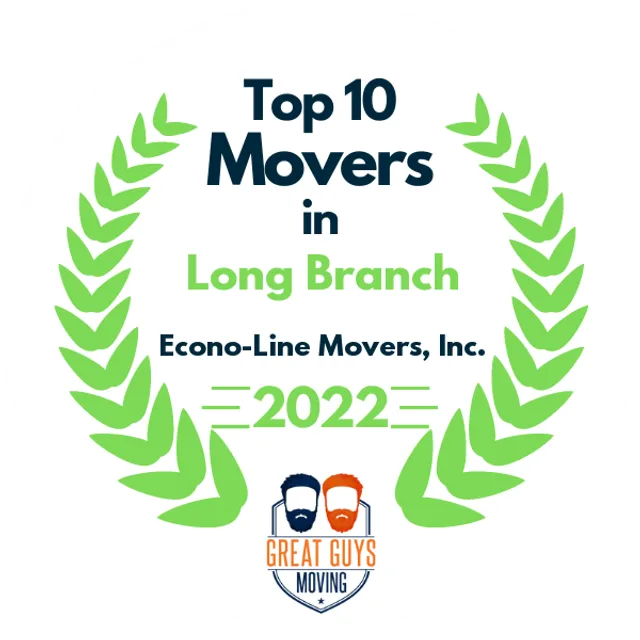 Top 10 Movers in Long Branch, NJ 2022 award