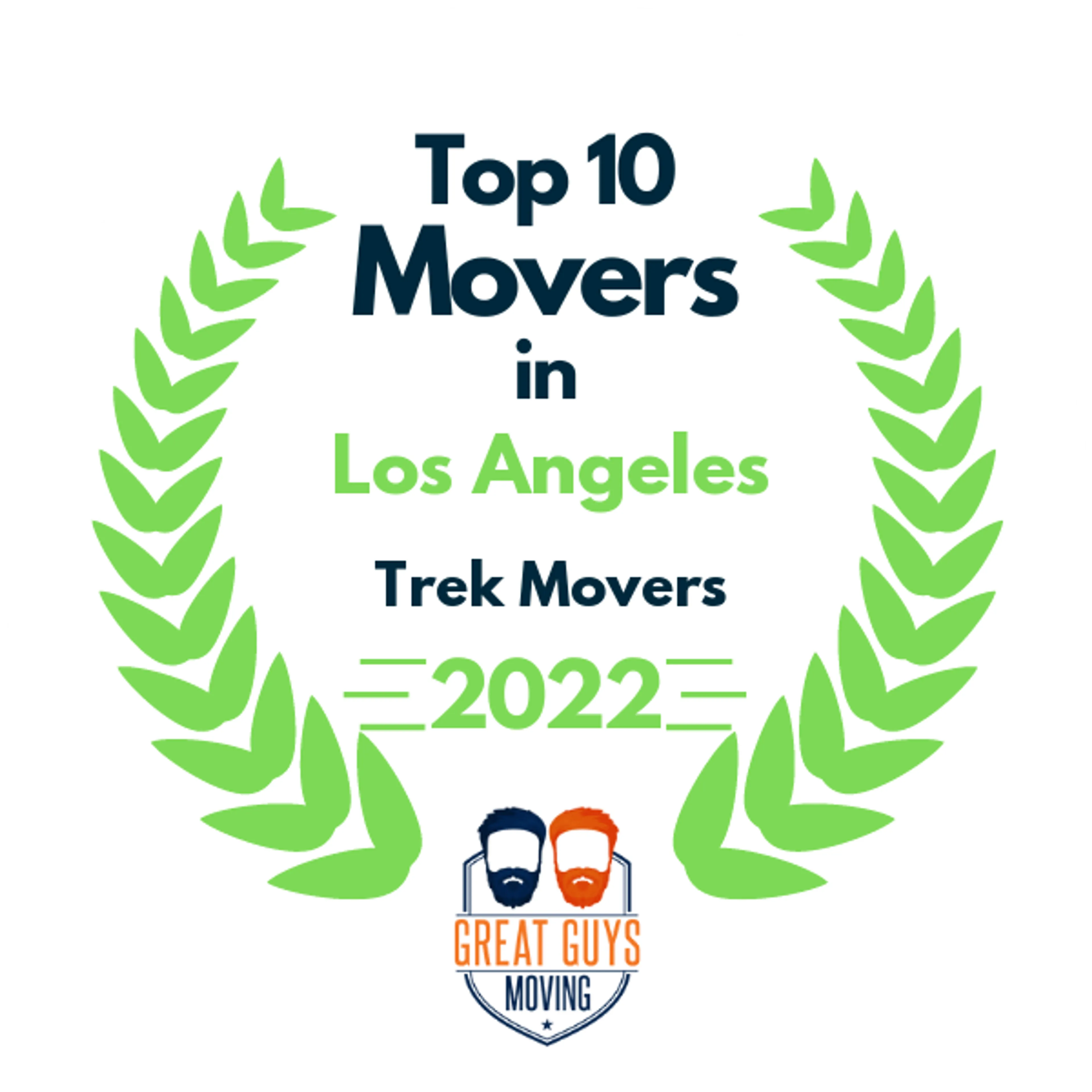 Top 10 Movers in Los Angeles, CA 2022 award
