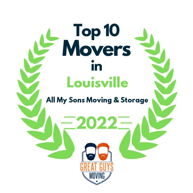 Top 10 Movers in Louisville, KY 2022 award