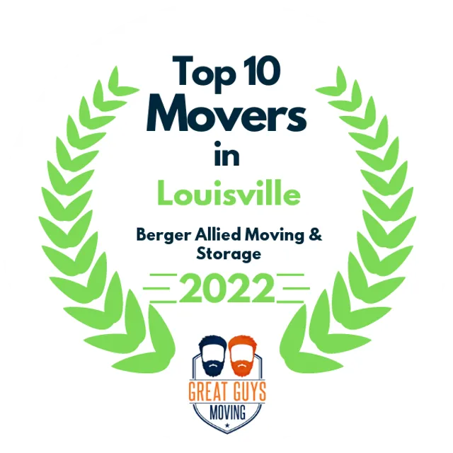 Top 10 Movers in Louisville, KY 2022 award