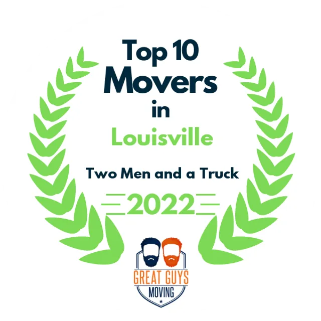 Top 10 Movers in Louisville, KY 2022 award