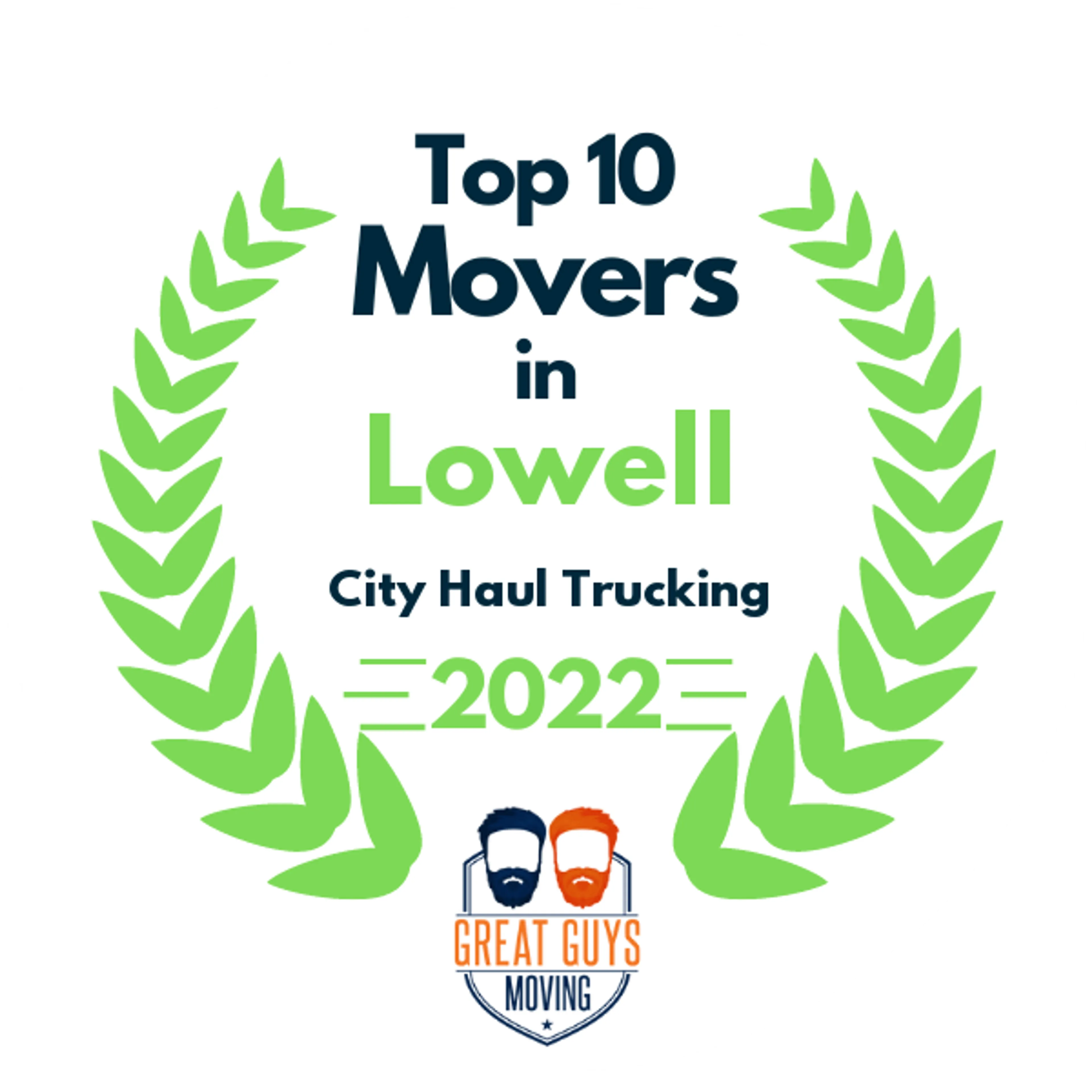 Top 10 Movers in Lowell, MA 2022 award