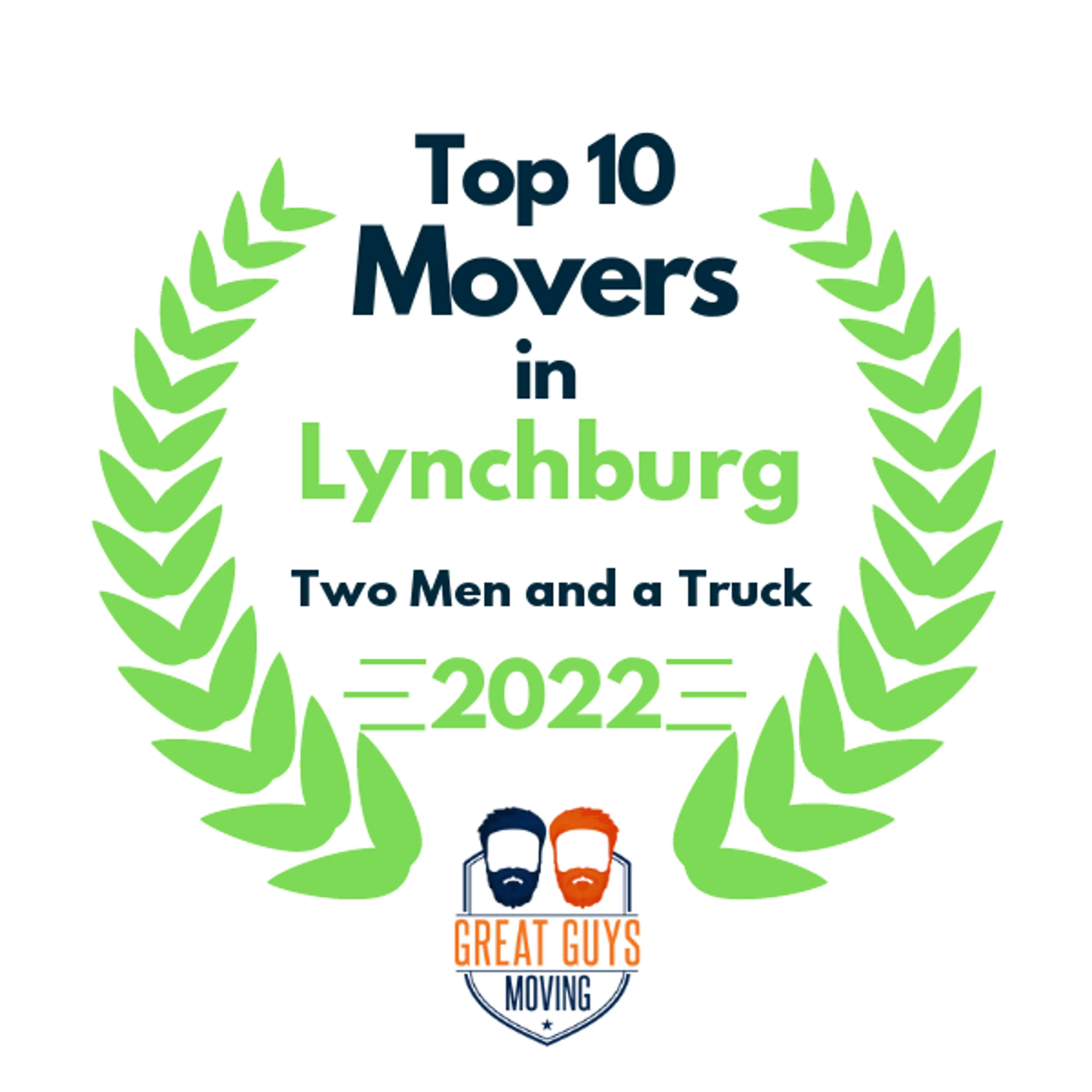 Top 10 Movers in Lynchburg, VA 2022 award