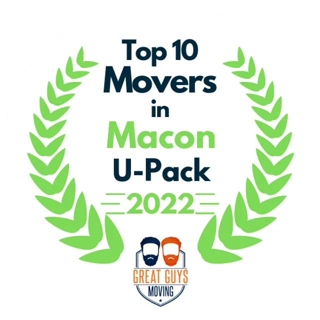 Top 10 Movers in Macon, GA 2022 award