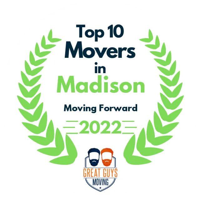 Top 10 Movers in Madison, WI 2022 award