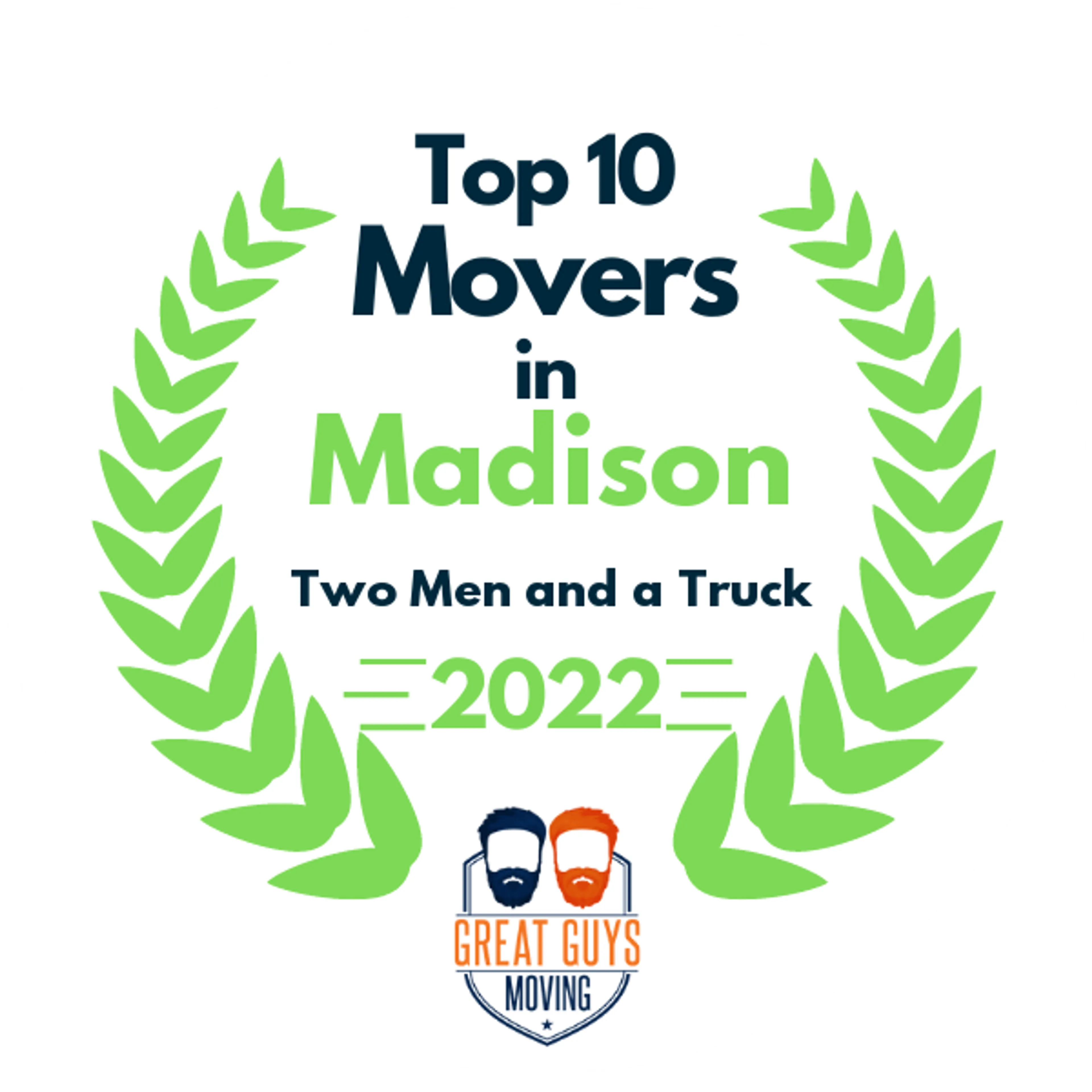 Top 10 Movers in Madison, WI 2022 award