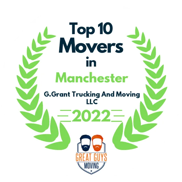 Top 10 Movers in Manchester, NH 2022 award