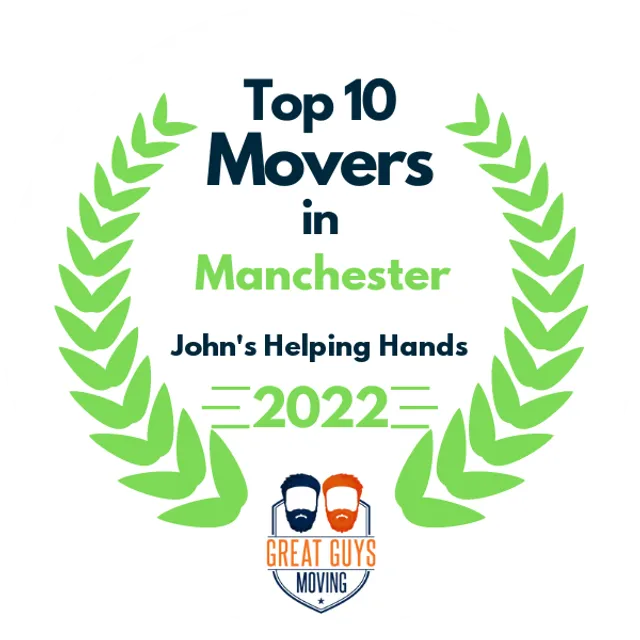 Top 10 Movers in Manchester, NH 2022 award