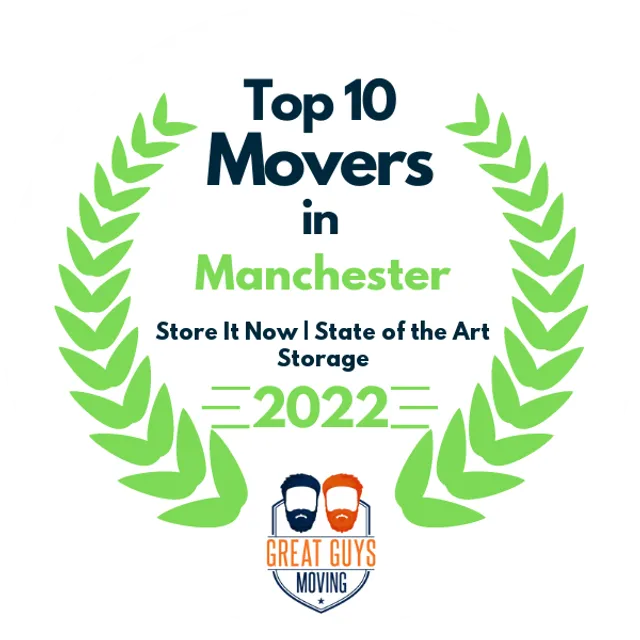 Top 10 Movers in Manchester, NH 2022 award